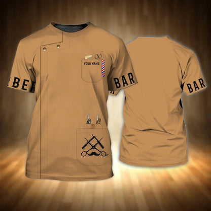 Personalized 3D All Over Print Barber Shirt, Present To A Professional Barber, Gift To A Barber Friend TO0659