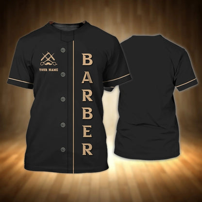Custom Barber Shirt, 3D All Over Printed Barber Tshirt, Present To A Barber, Barber Gifts TO0017