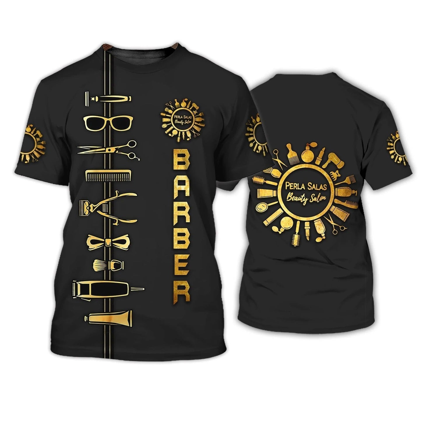 Custom Name 3D All Over Printed T Shirt For Barber Man, Christmas Gift For Barber Man, Barber Shirts For Him TO0653