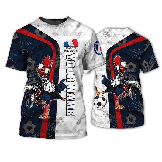 Rooster France Football T Shirt For Men Women, Support France Football Team Shirt, France Fan Gift TO2677