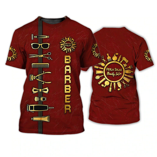 Personalized 3D Tshirt For Baber, Beauty Salon Barber Shirts, Best Gift For A Baber Man, Barber Shirt For Him TO0652