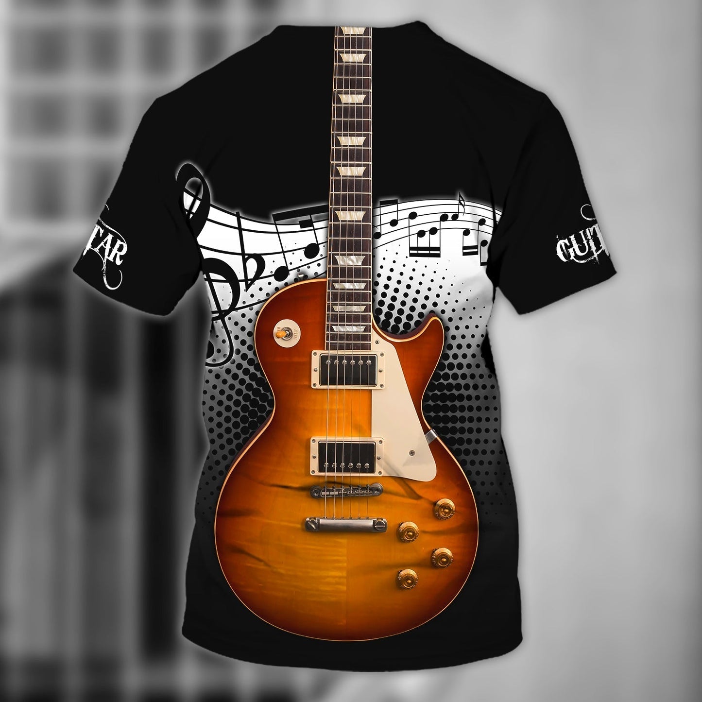 Custom Name 3D Guitar Sublimation Shirts, Guitarist 3D T Shirt, Best Gift For Guitar Lover TO0614