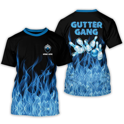Custom Bowling Shirts for Men Women - 3D Funny Bowling Shirts Unisex with Name - Bowling Team Shirts for Men and Women BT0009