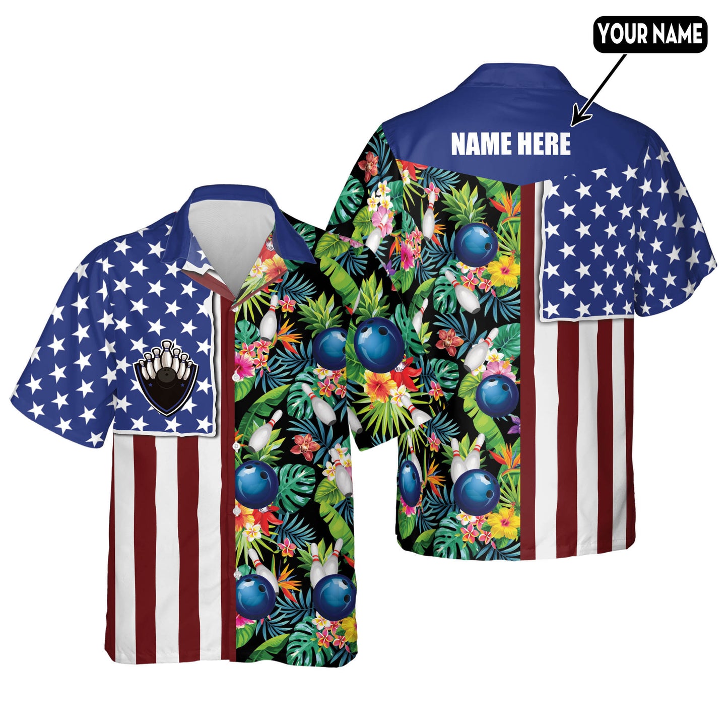 Custom USA Texas Flag Hawaiian Shirts HB0095