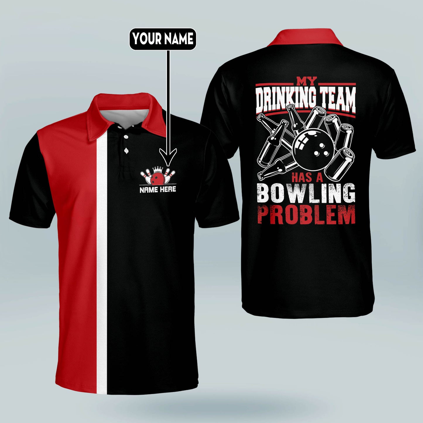 Custom Bowling Problem Bowling Shirts BM0111
