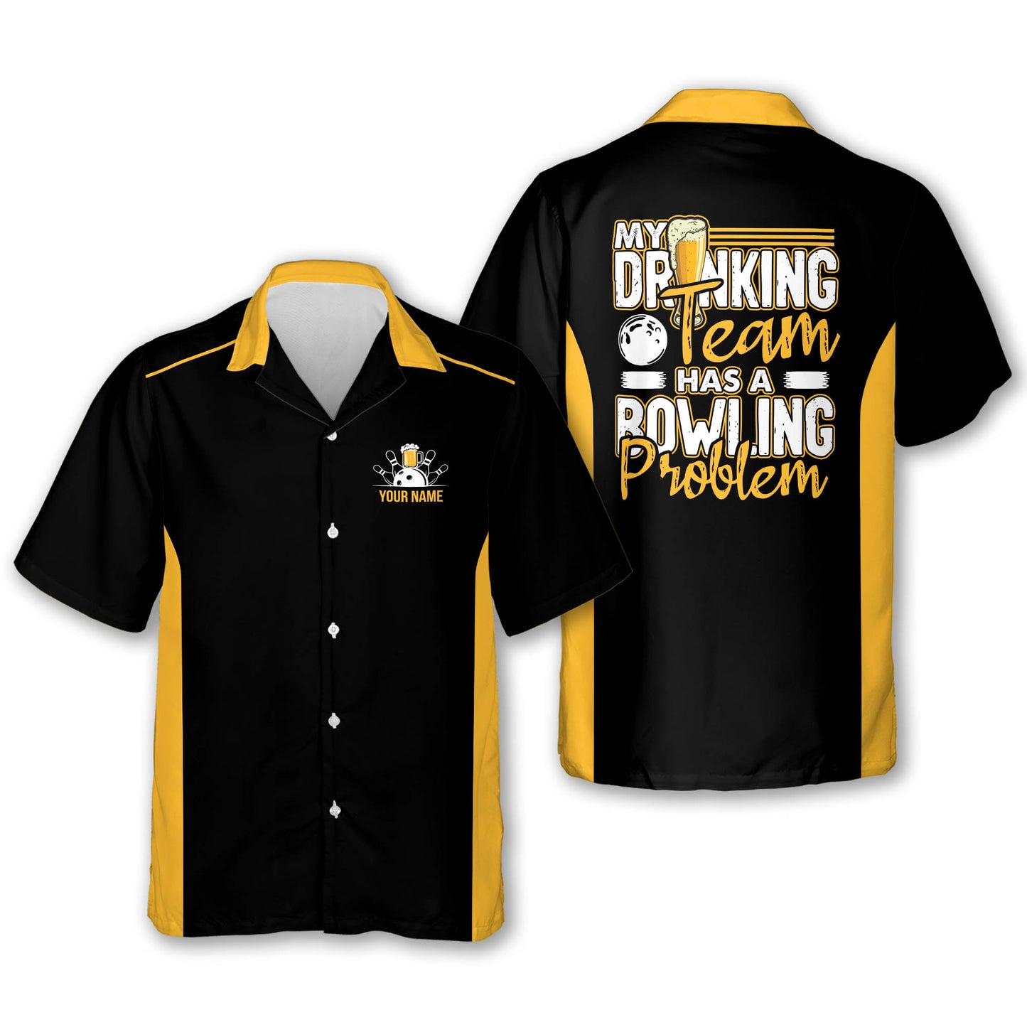 Has A Bowling Problem Hawaiian Shirts HB0161