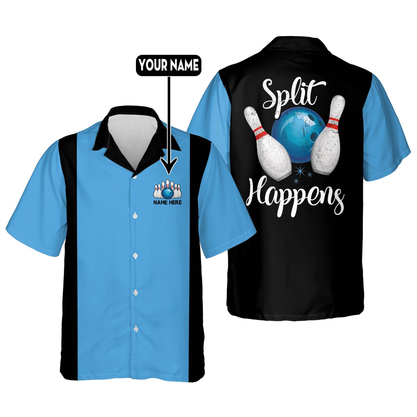 Custom Split Happens Hawaiian Shirts HB0106