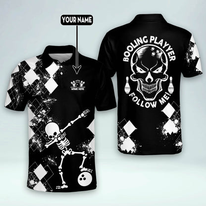 Custom Skull Bowling Polo Shirts BM0140