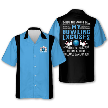 My Bowling Excuses Bowling Shirts HB0165