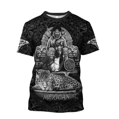 Mexican Nobility Ancient Aztec Tecuani Cheetah Eagle Woman Tattoo Unisex Shirt TO1578