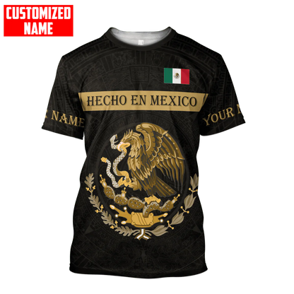 Personalized Mexico Hecho En Mexico Gold Shirt Mexican T Shirt TO1586