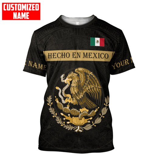 Personalized Mexico Hecho En Mexico Gold Shirt Mexican T Shirt TO1586