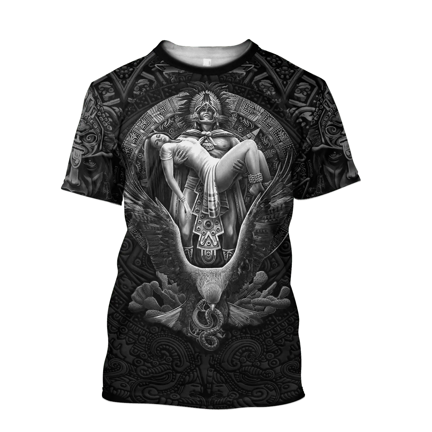 Aztec Day Of The Dead Queen All Over Printed Unisex Shirts, Mexico Tshirt For Men And Women, Aztec Mexican Shirt TO0715