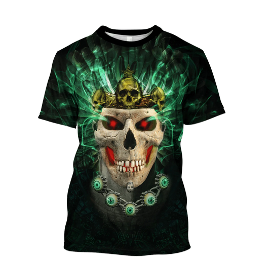 Aztec Skull T Shirt God Of The Dead Aztec Shirts Men Women TO1582