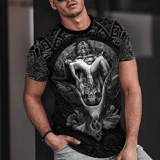 Aztec Day Of The Dead Queen All Over Printed Unisex Shirts, Mexico Tshirt For Men And Women, Aztec Mexican Shirt TO0715