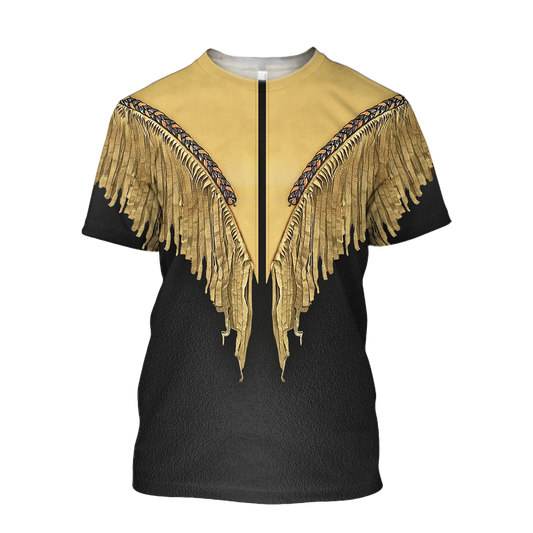 3D Black And Yellow Cowboy Shirt No Cosplay 3D Over Printed Unisex Cowboy Tee Shirts TO1529