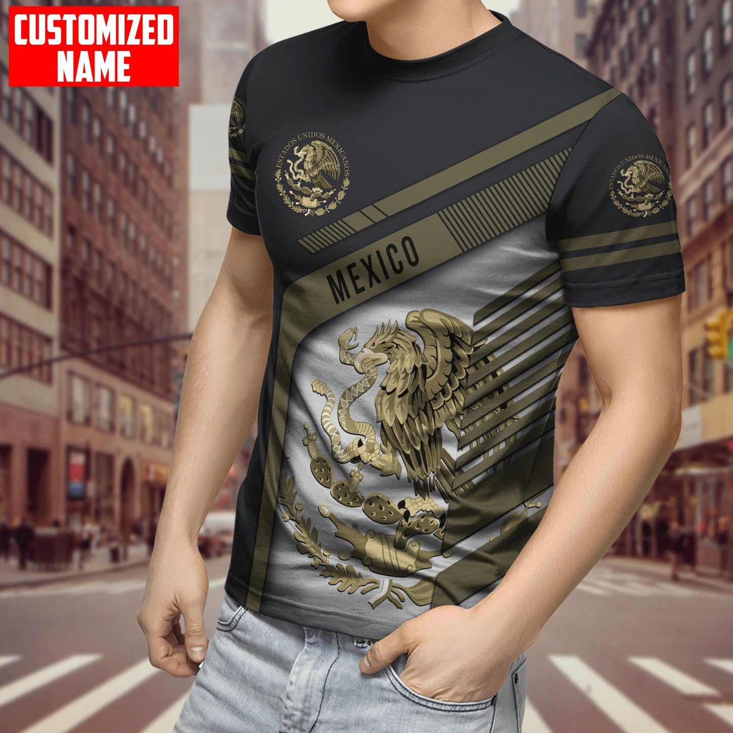 Personalized 3D All Over Printed Mexico Tshirt, Mexico Shirt, Mexico Smoke 3D T Shirt, Mexican Shirts TO0016