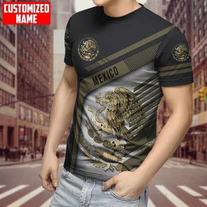 Personalized 3D All Over Printed Mexico Tshirt, Mexico Shirt, Mexico Smoke 3D T Shirt, Mexican Shirts TO0016