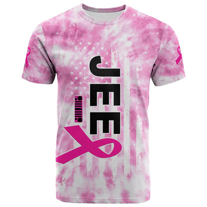 Custom JEE car Breast Cancer 3D T Shirt Tie Dye In October We Wear Pink TO2620