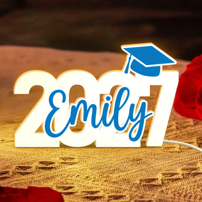 Class Of 2025 Graduation Personalized Light Box, Custom Name Graduation Light Box TD0034