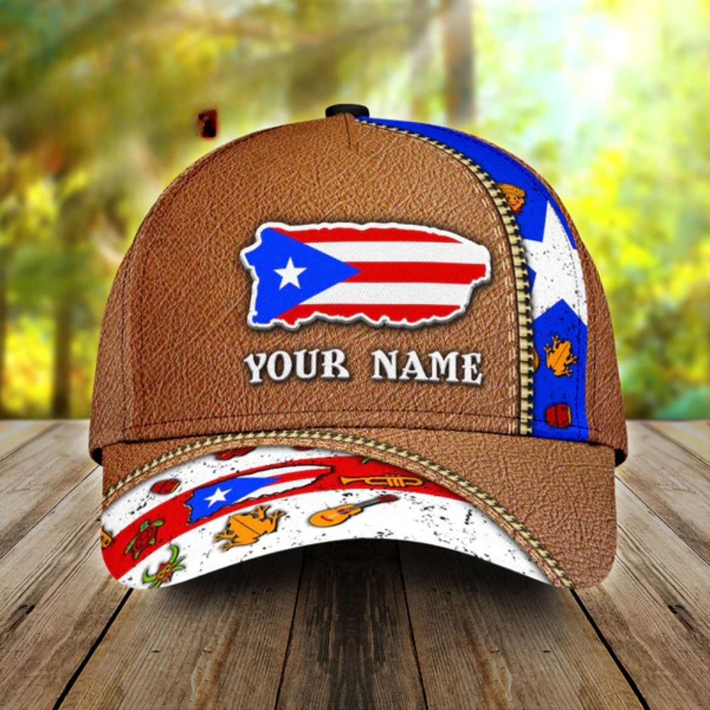 Customized Puerto Rico Cap, Classic Cap Hat For Puerto Rico Friends CO0582