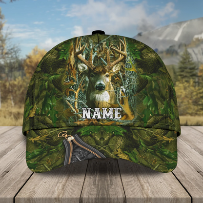 3D Classic Cap Hunting Is My Life Personalized Name Cap Lasfour CA0720