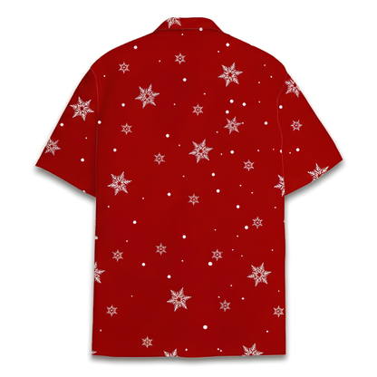 Santa Claus Funny Hawaiian Shirt Red White, Funny Christmas Hawaiian Shirt HE0890