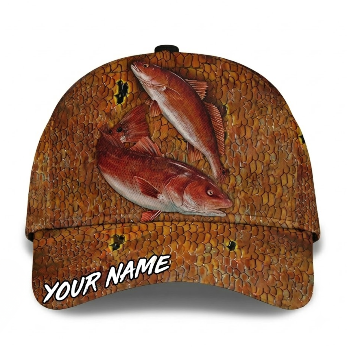 Custom Redfish Fishing Baseball 3D Printed Cap, Custom Redfish Hat For Fishing Lover CP0758