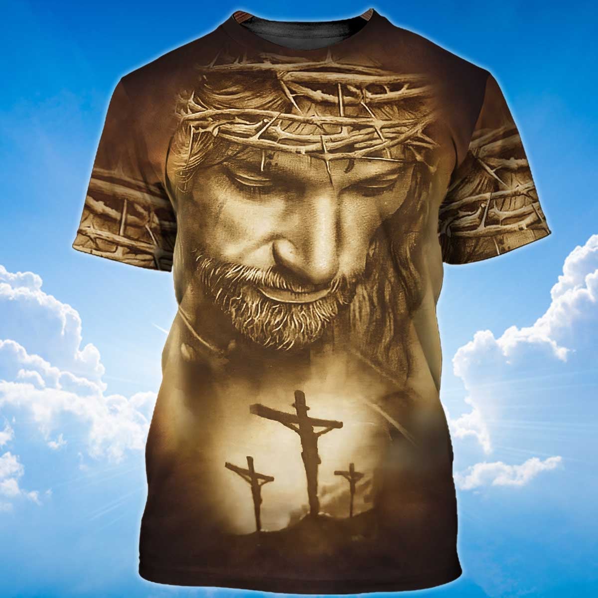 Faith In Jesus Christ T Shirt 3D Jesus Shirt Men Women Lasfour TO1379