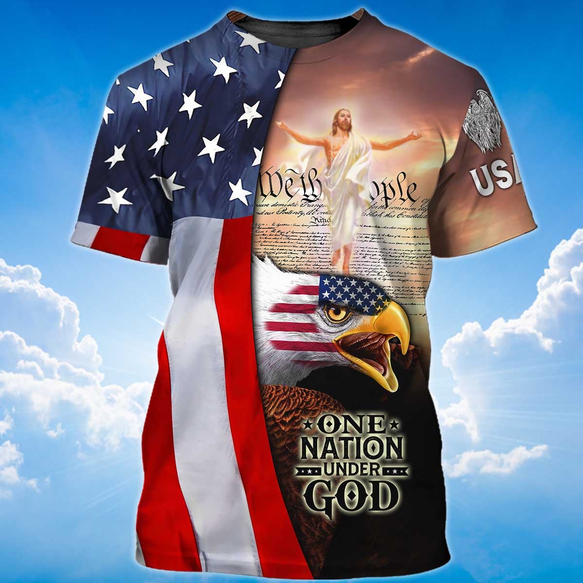 We The People America Under God T Shirt Patriotic Shirts TO1397