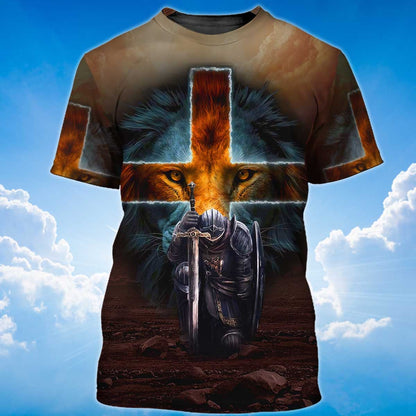 Knight Templar Christian Who Strengthens Me T-Shirt TO1505