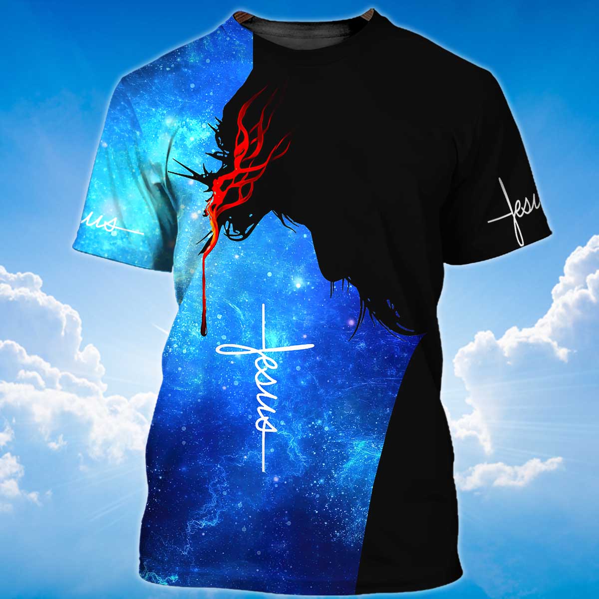 Lasfour 3D Jesus T Shirt Jesus Let Your Faith Be Bigger T Shirt TO1420