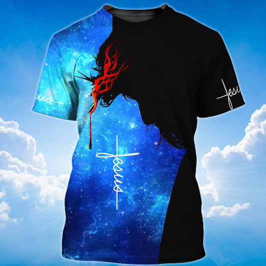 Lasfour 3D Jesus T Shirt Jesus Let Your Faith Be Bigger T Shirt TO1420