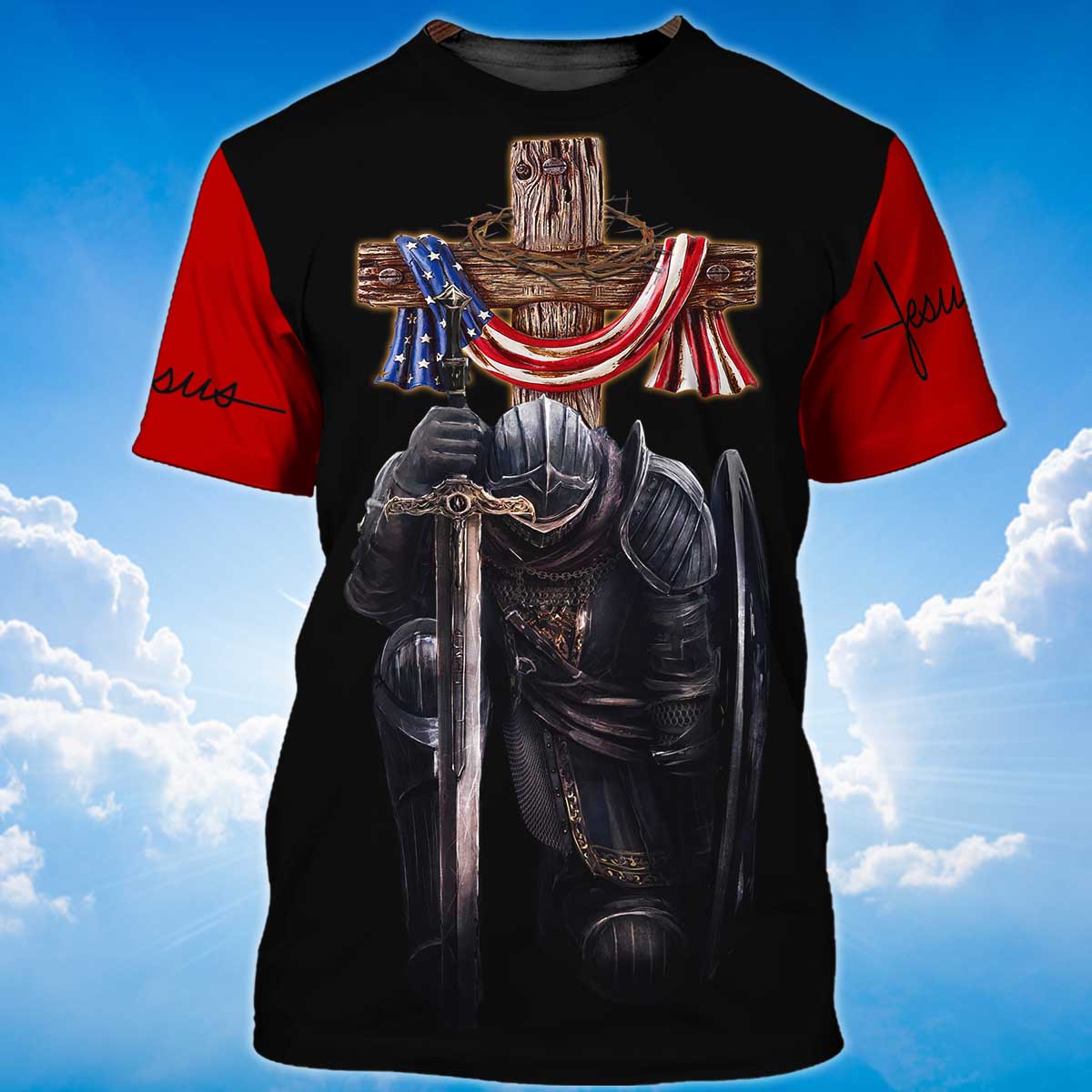 Knight Templar 3D All Over Print Unisex T Shirt TO1489