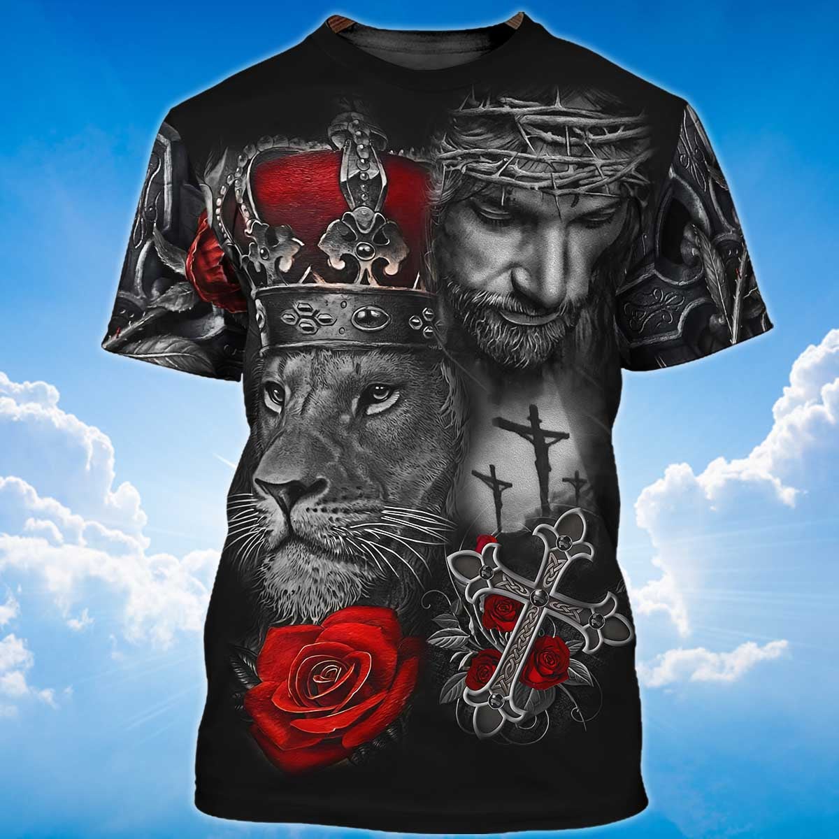 Knight Templar Lion A Child Of God T Shirt Lasfour TO1493