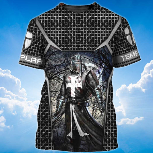 Knight Templar Warrior T Shirt Templar Shirts TO1494