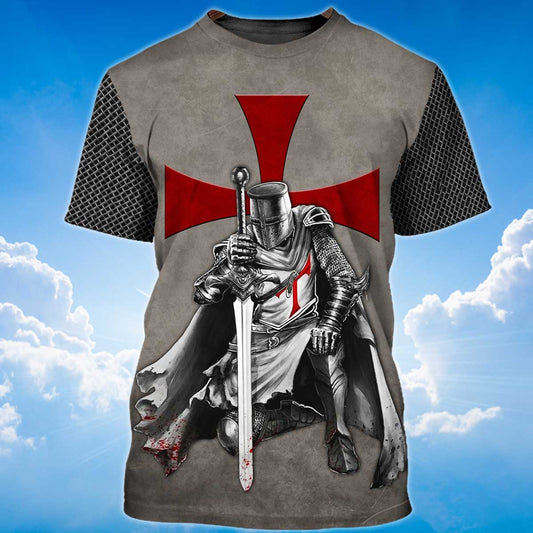 Knight Templar A Child Of God, A Man Of Faith T-Shirt TO1503