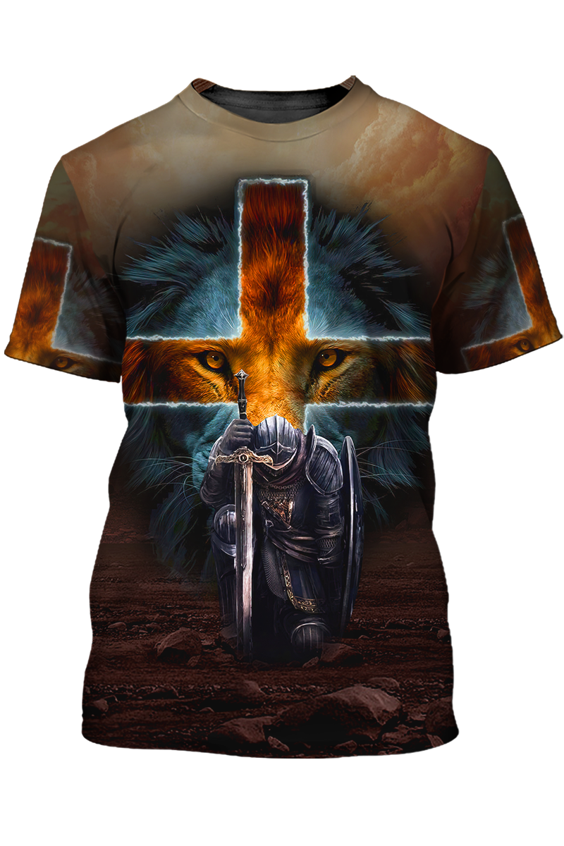 Knight Templar Christian Who Strengthens Me T-Shirt TO1505