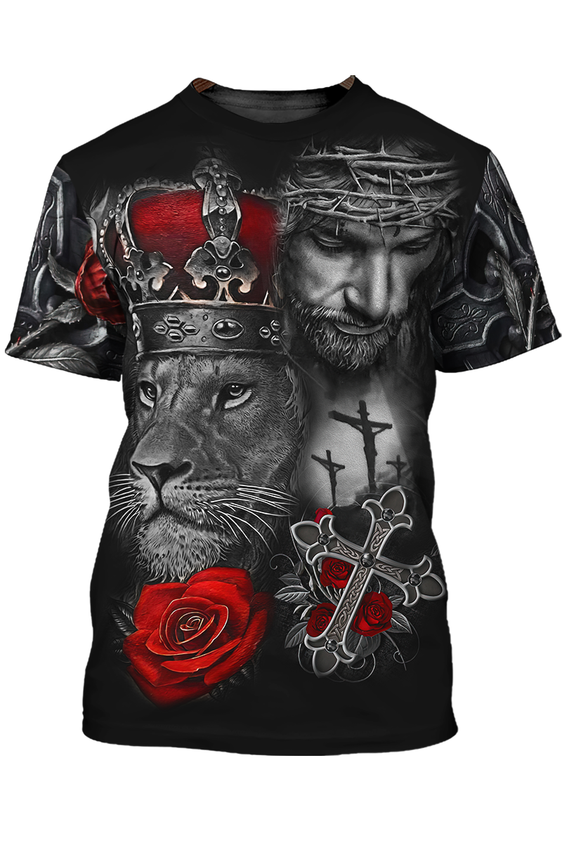 Knight Templar Lion A Child Of God T Shirt Lasfour TO1493