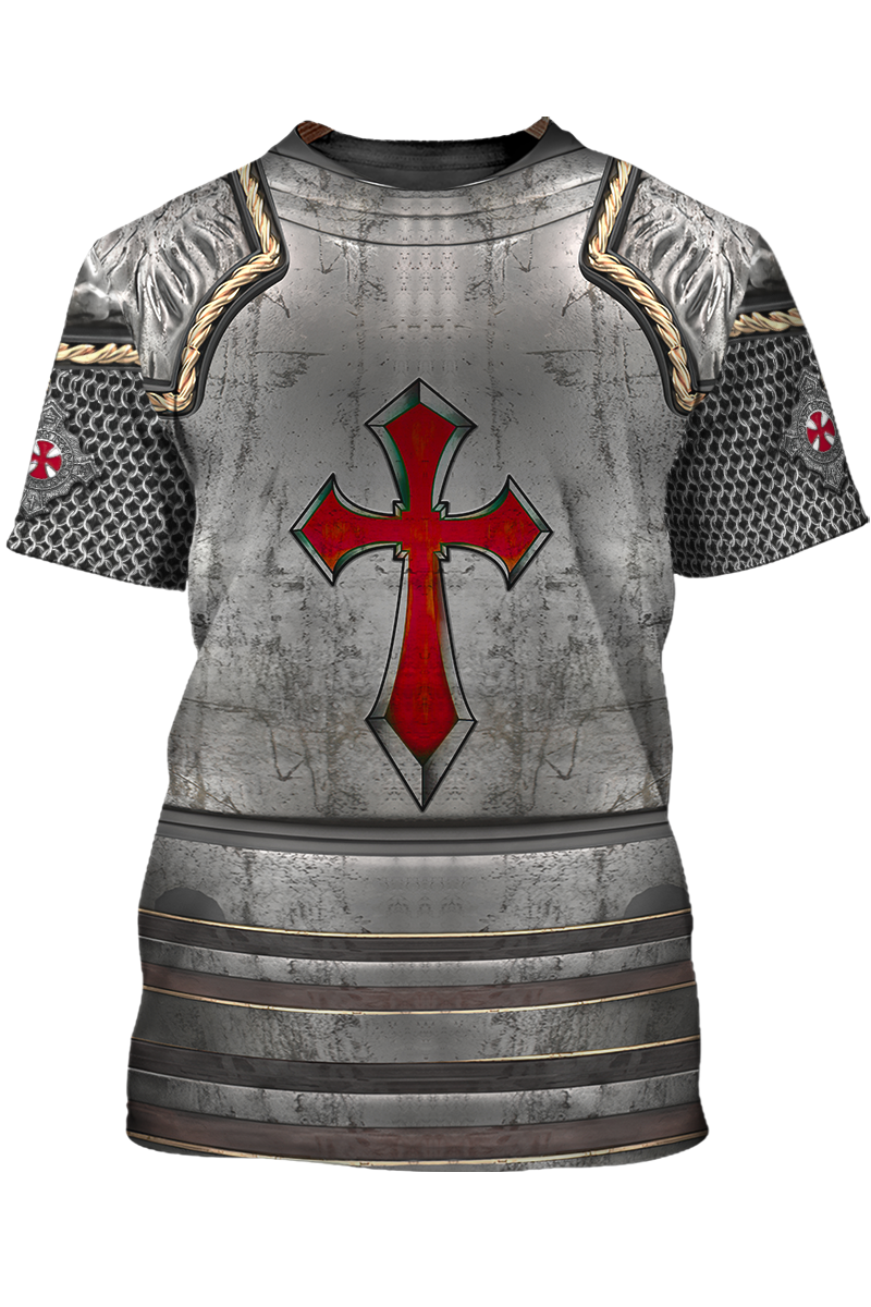 Best Knight Templar Warrior Armor T Shirt TO1491