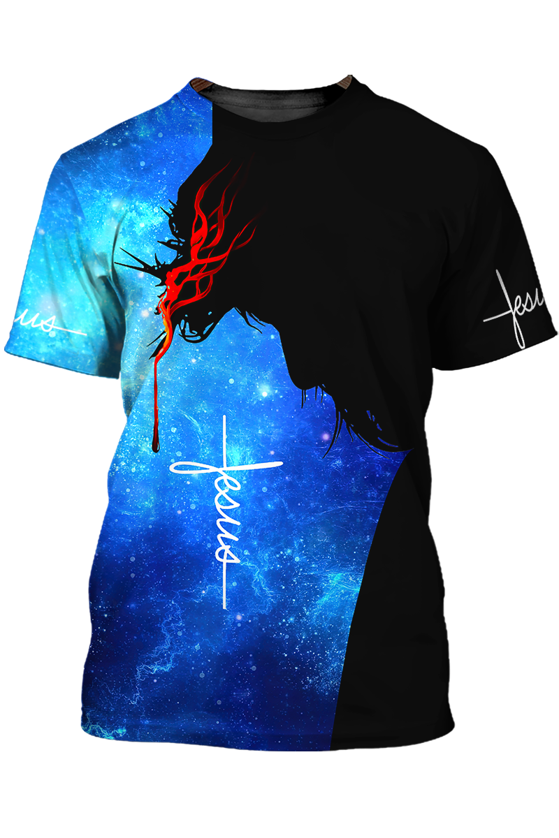 Lasfour 3D Jesus T Shirt Jesus Let Your Faith Be Bigger T Shirt TO1420