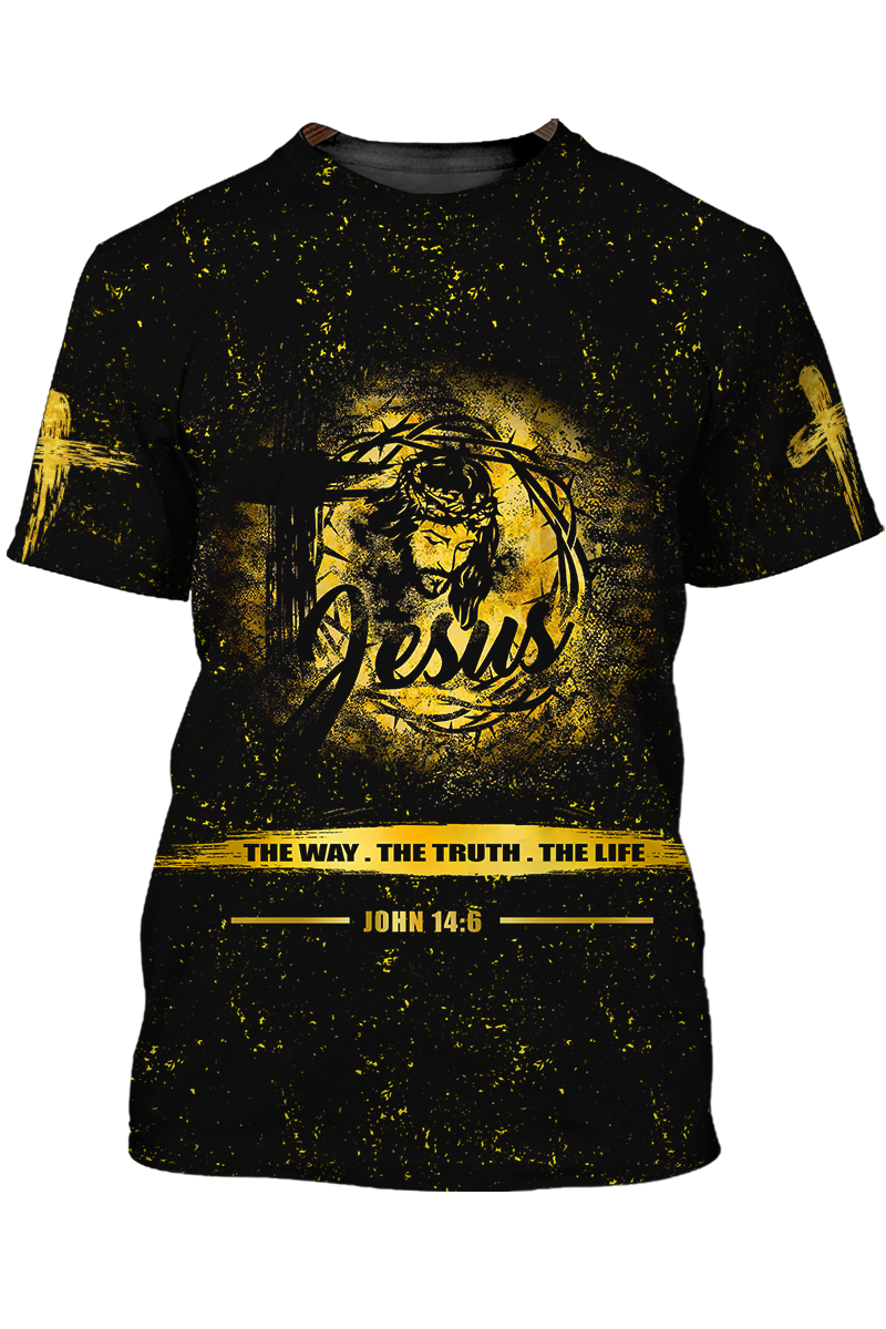 Cool 3D Shirt For Jesus Lover Jesus The Way The Truth The Life T Shirt TO1419