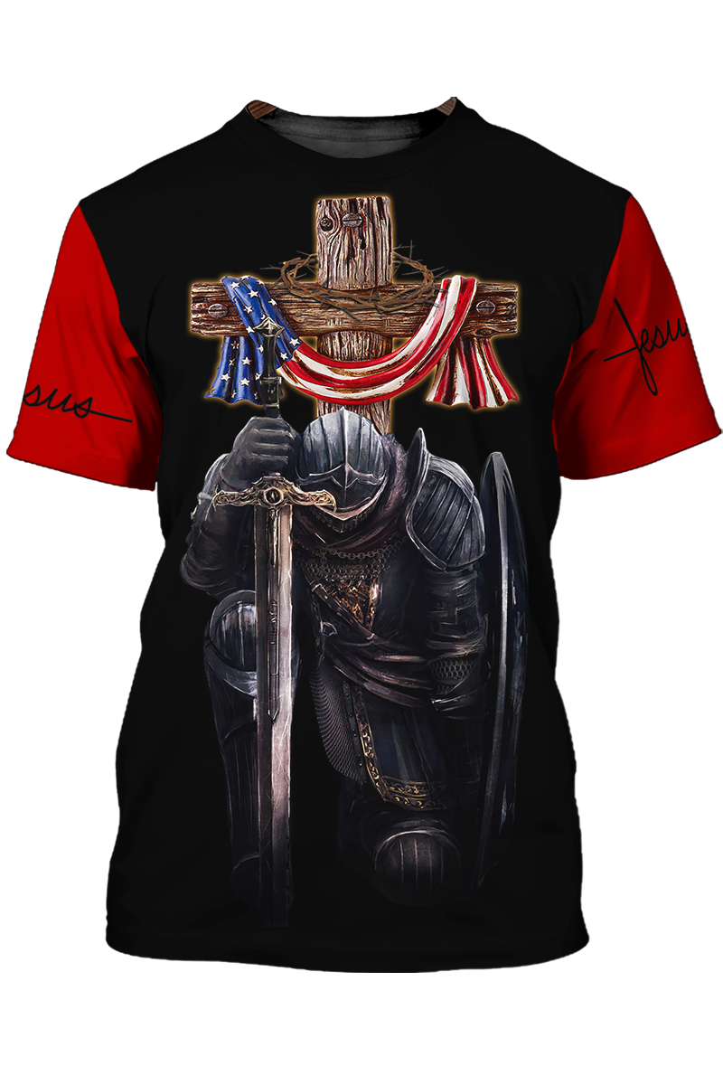 Knight Templar 3D All Over Print Unisex T Shirt TO1489