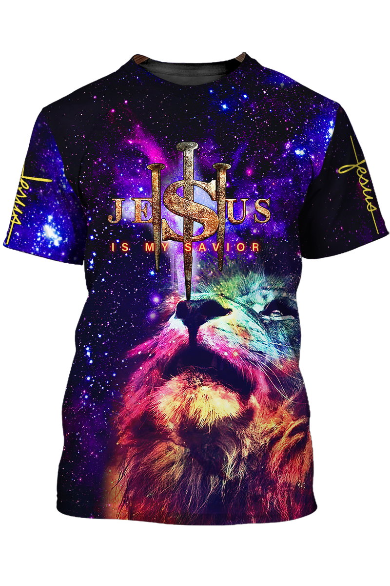 3D All Over Print Jesus Is My Savior T Shirt Lasfour TO1436