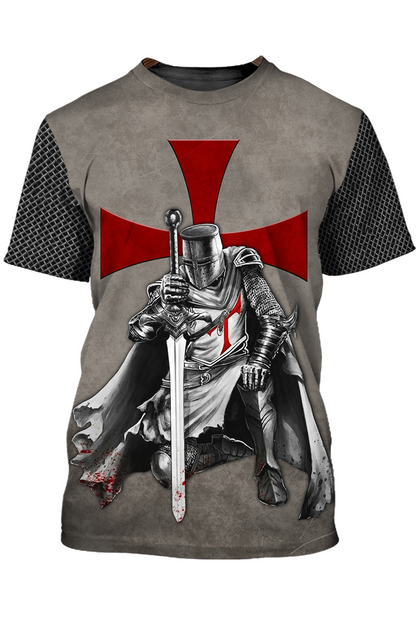 Knight Templar A Child Of God, A Man Of Faith T-Shirt TO1503