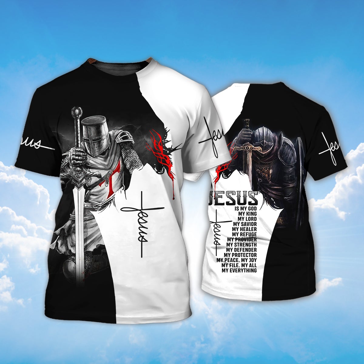 Knight Templar Jesus Is My God My King My Lord T Shirt Gift For Knight Templar Lover TO1490