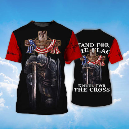 Knight Templar 3D All Over Print Unisex T Shirt TO1489