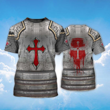 Best Knight Templar Warrior Armor T Shirt TO1491