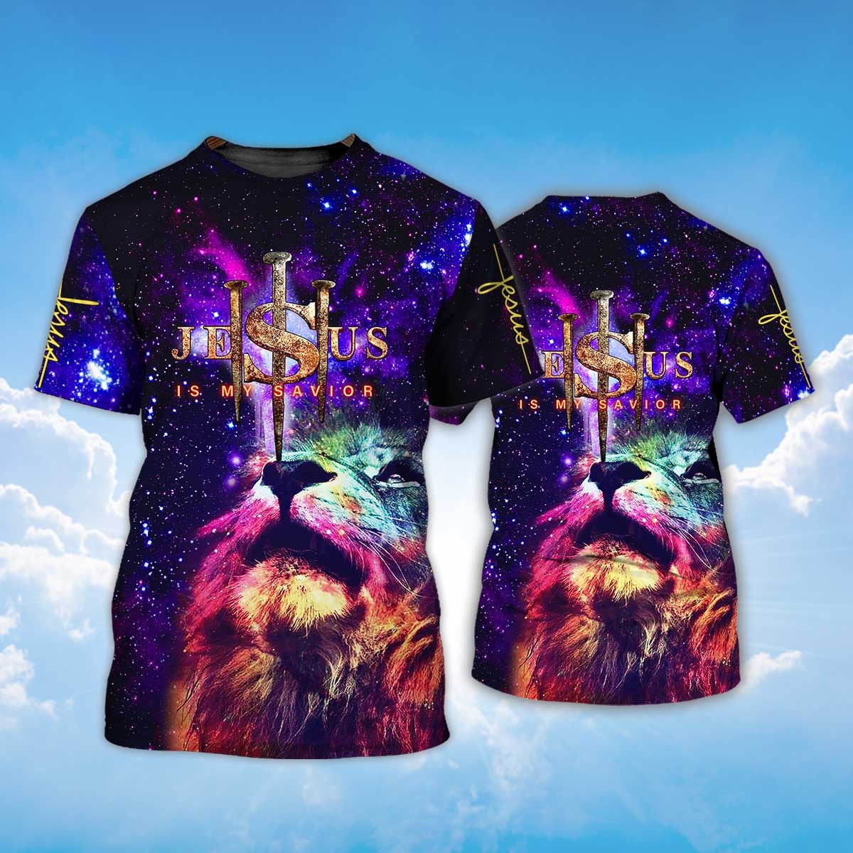 3D All Over Print Jesus Is My Savior T Shirt Lasfour TO1436