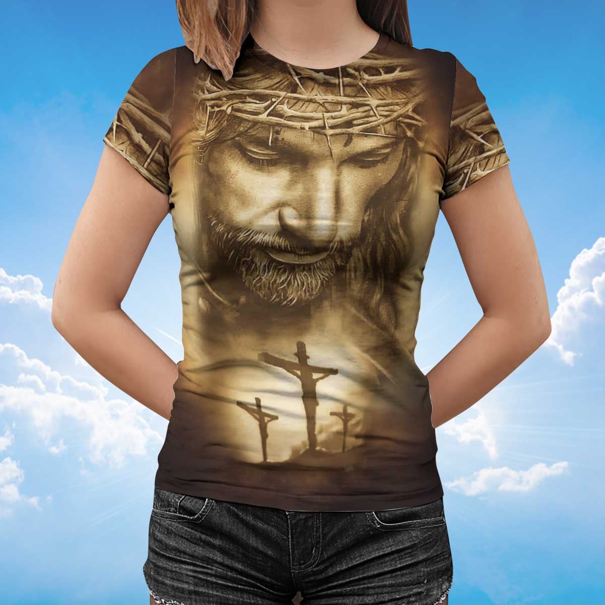 Faith In Jesus Christ T Shirt 3D Jesus Shirt Men Women Lasfour TO1379